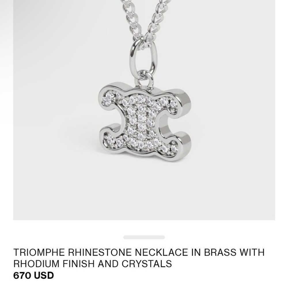 CELINE TRIOMPHE NECKLACE 🪩 - Picture 3 of 5